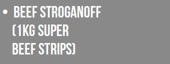 Butcher Box Stroganoff Super Beef Strips 1kg