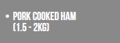Butcher Box Pork Cooked Ham 2kg
