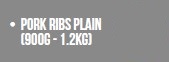 Butcher Box Pork Ribs Plain 1kg 