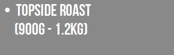 Butcher Box Topside Roast 900g - 1.2kg